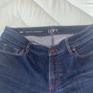 Loft curvy straight jeans